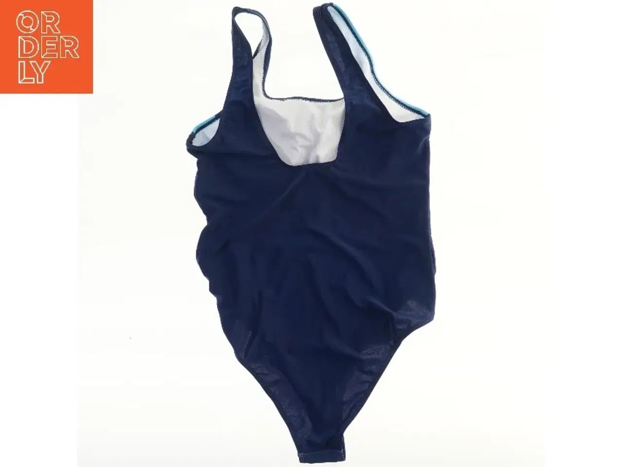Billede 2 - Badedragt med blå striber (str. L)