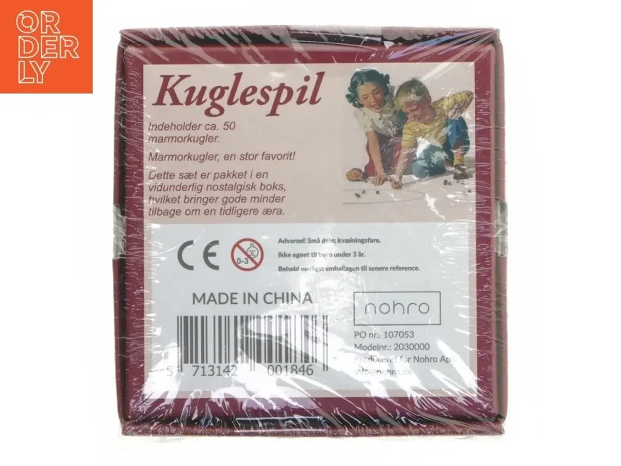 Billede 2 - Kuglespil sæt med marmorkugler fra Nohro (str. 13x13,5 cm)