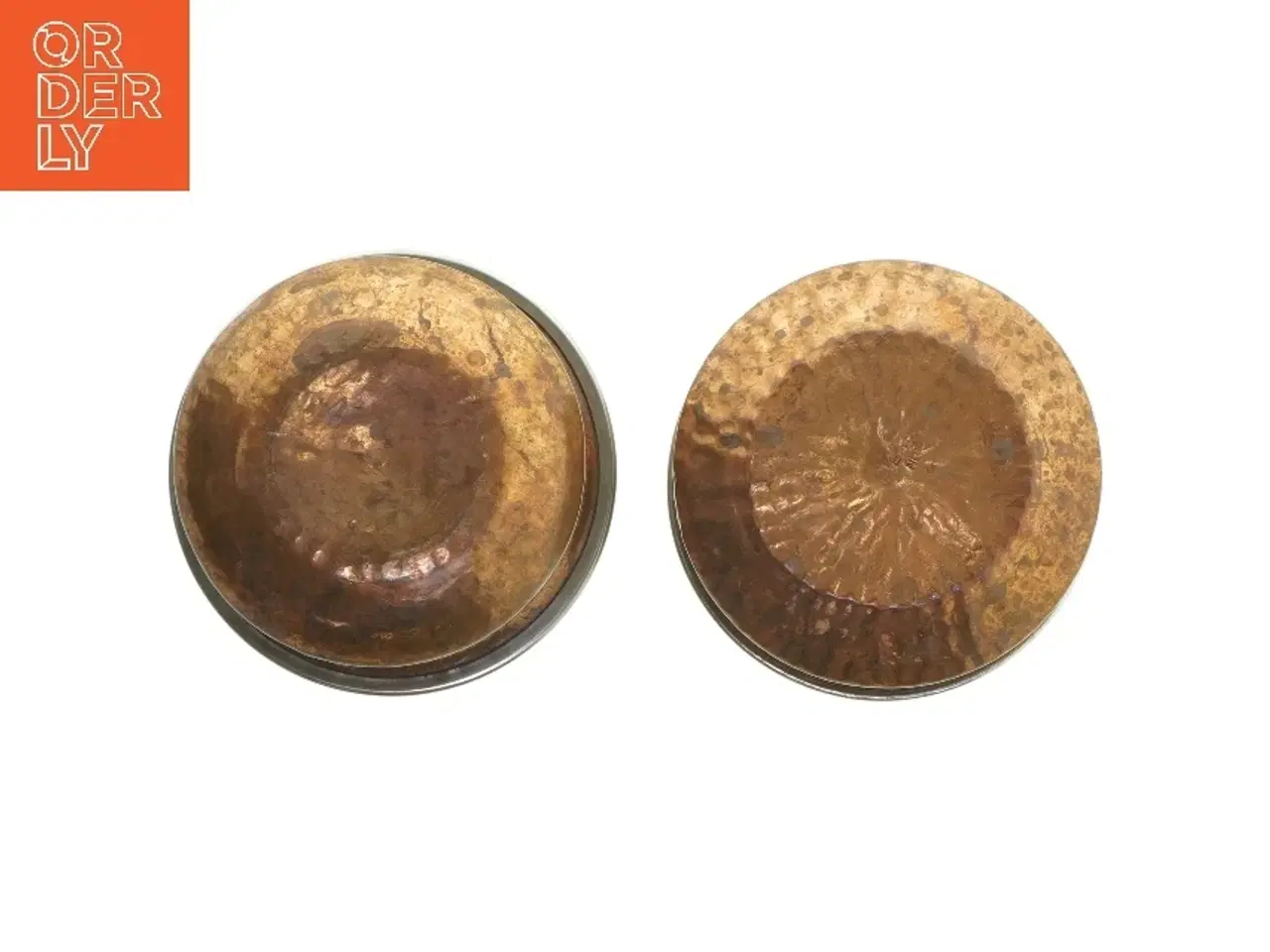 Billede 2 - Rustikke skåle af kobber (str. ø 13 cm, 2 styk cm)