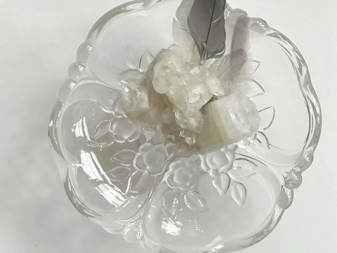 Billede 2 - Waltherglas, glasopsats, krystal m blomster