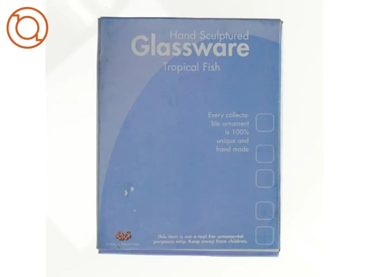 Billede 3 - 5 STK. Håndlavede Glas fisk (str. 17 x 13 cm)