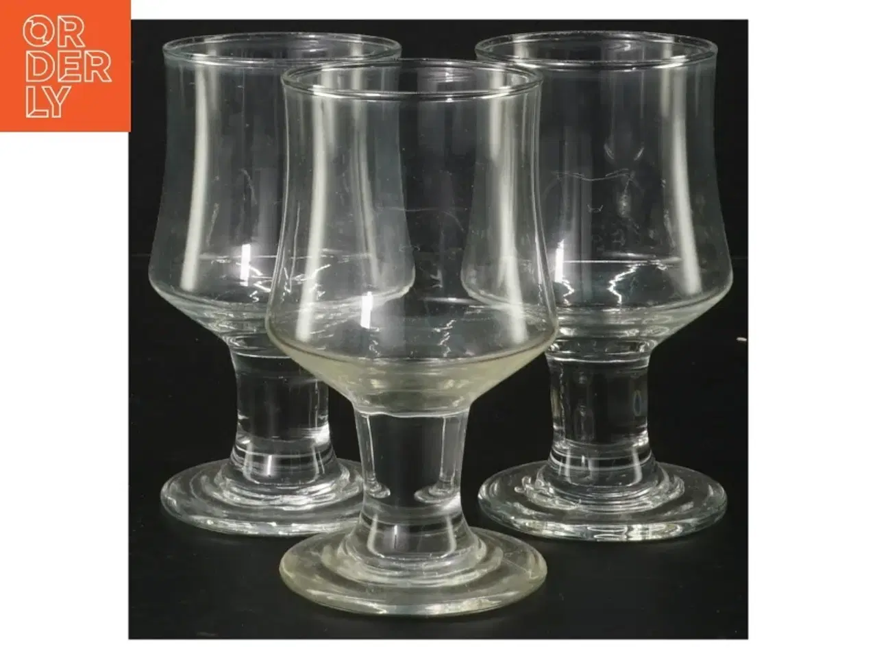 Billede 1 - Sæt af 3 glas (str. Ø. 6. cm. længde. 12 cm. 3 styk)