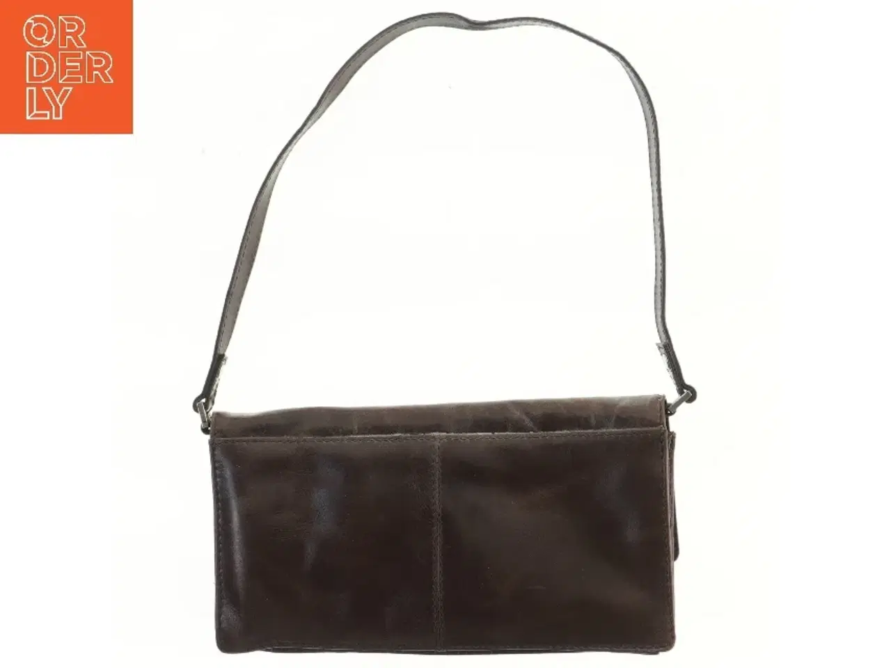 Billede 2 - Skuldertaske i læder fra Boxca (str. 25x14 cm)