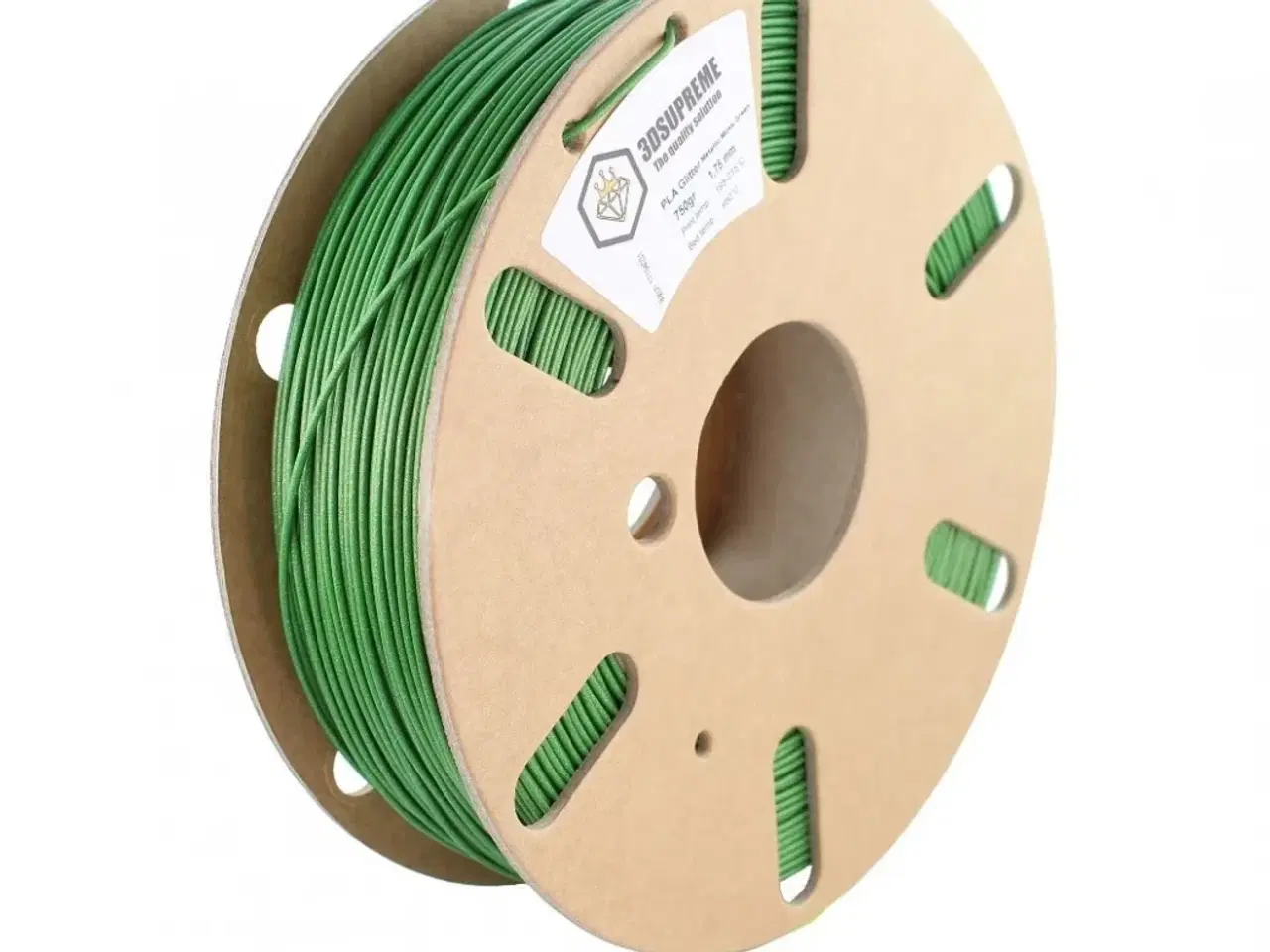 Billede 1 - Glitter - Metallic Moss Green - 3DE Supreme - PLA PRO - 1.75mm - 1kg