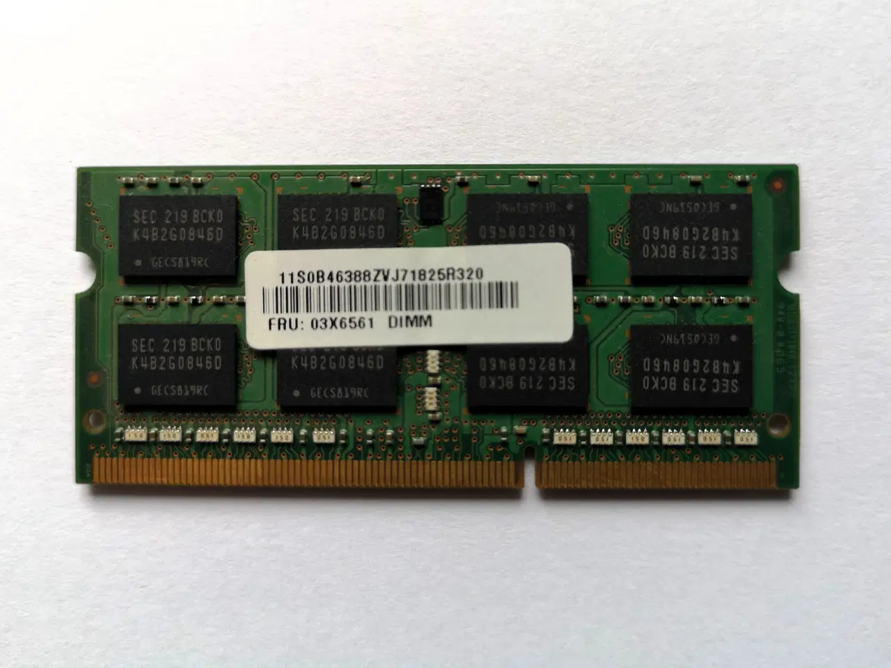 Billede 2 - Lenovo (Samsung) MEMORY 4GB DDR3 1600 SO-DIMM