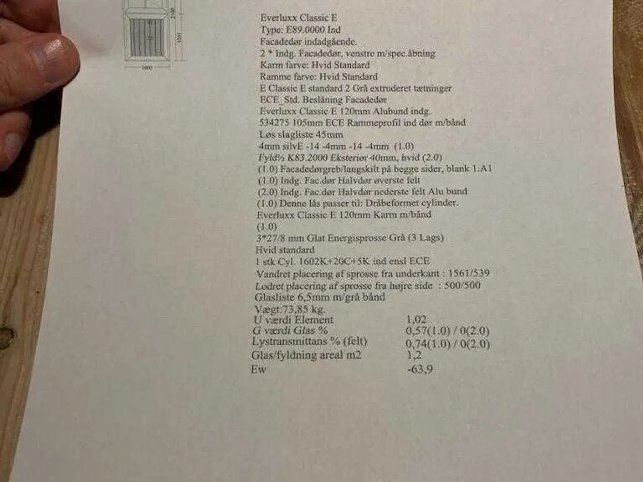 Billede 2 - Helt ny stalddør.