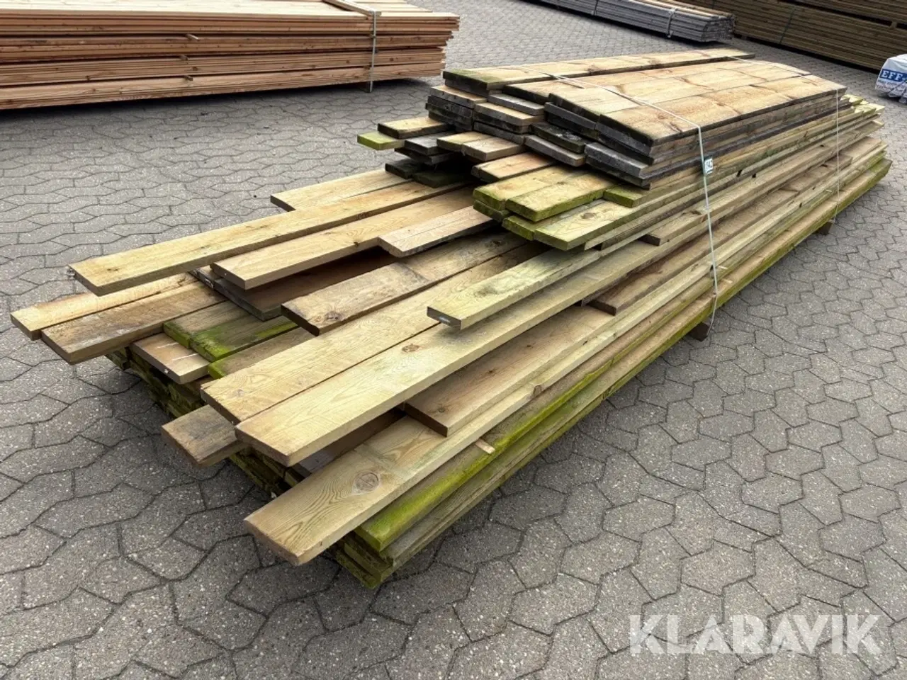 Billede 1 - Blandet lot Trykempraneret træ