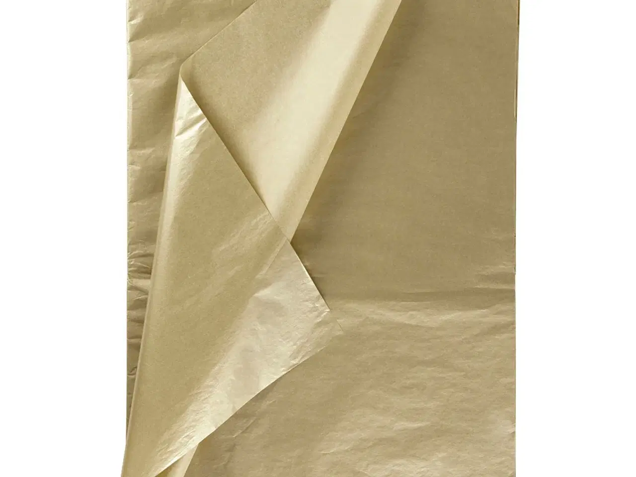 Billede 1 - Silkepapir, ark 50x70 cm, 17 g, guld, 25ark/ 1 pk.