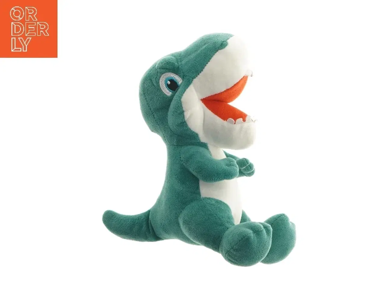 Billede 3 - Grøn dinosaur bamse (str. 28 cm)