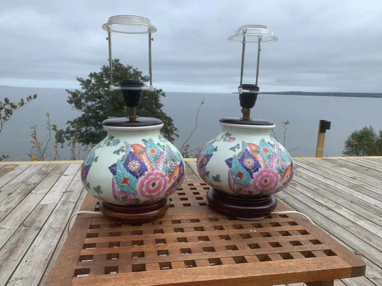 Billede 3 - Kinesiske porcelæn bordlamper 