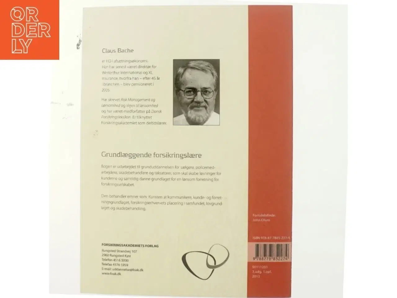 Billede 3 - Grundlæggende forsikringslære af Claus Bache (Bog)