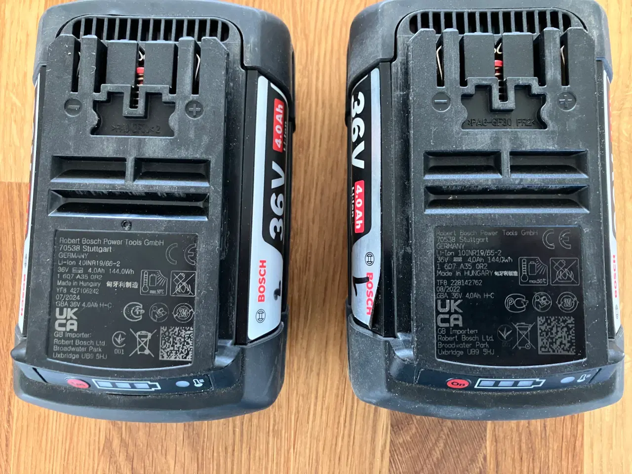Billede 1 - 2 stk Bosch batterier 36v 4.0 ah