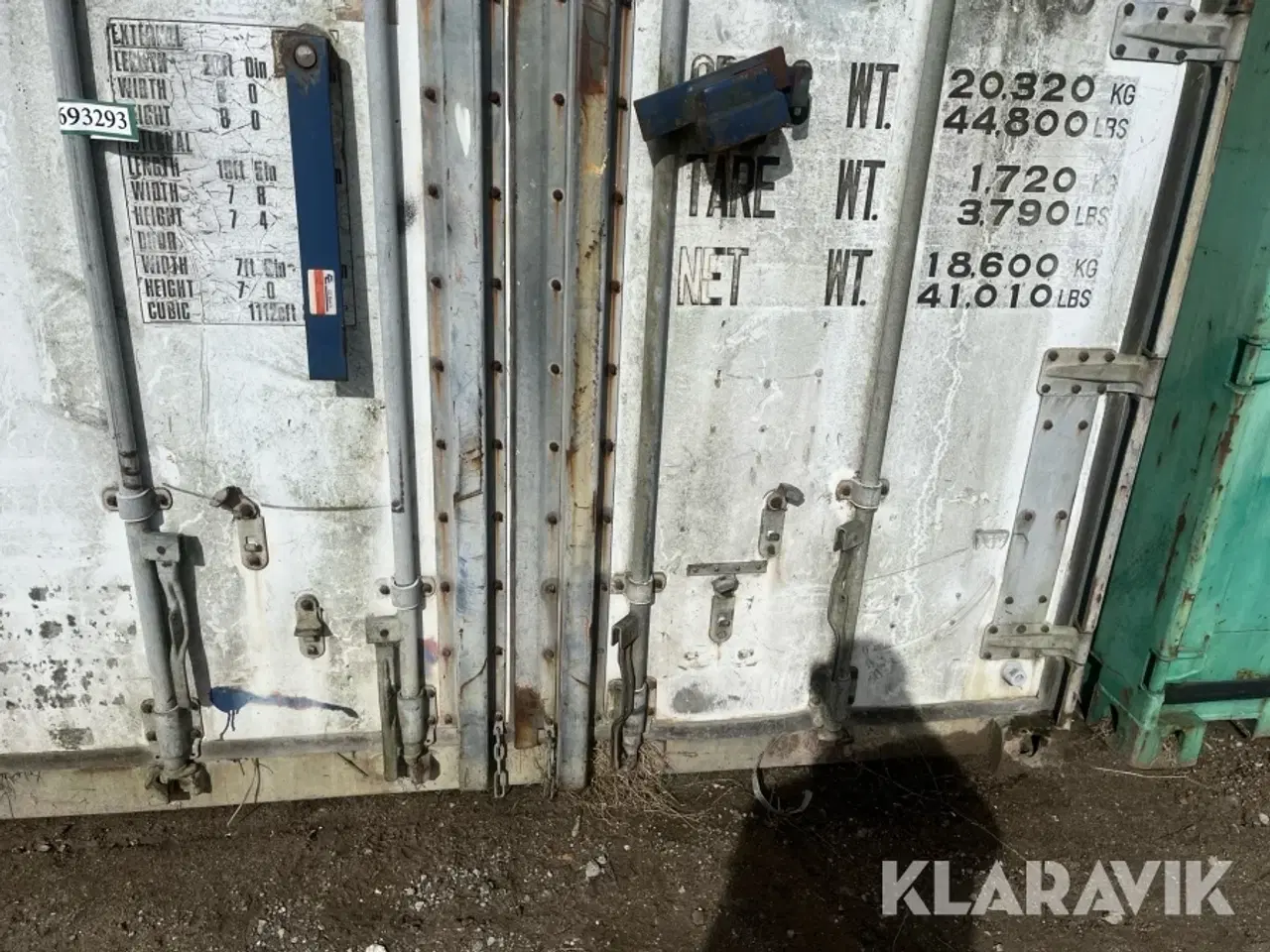 Billede 3 - 20 fods container alukasse isoleret