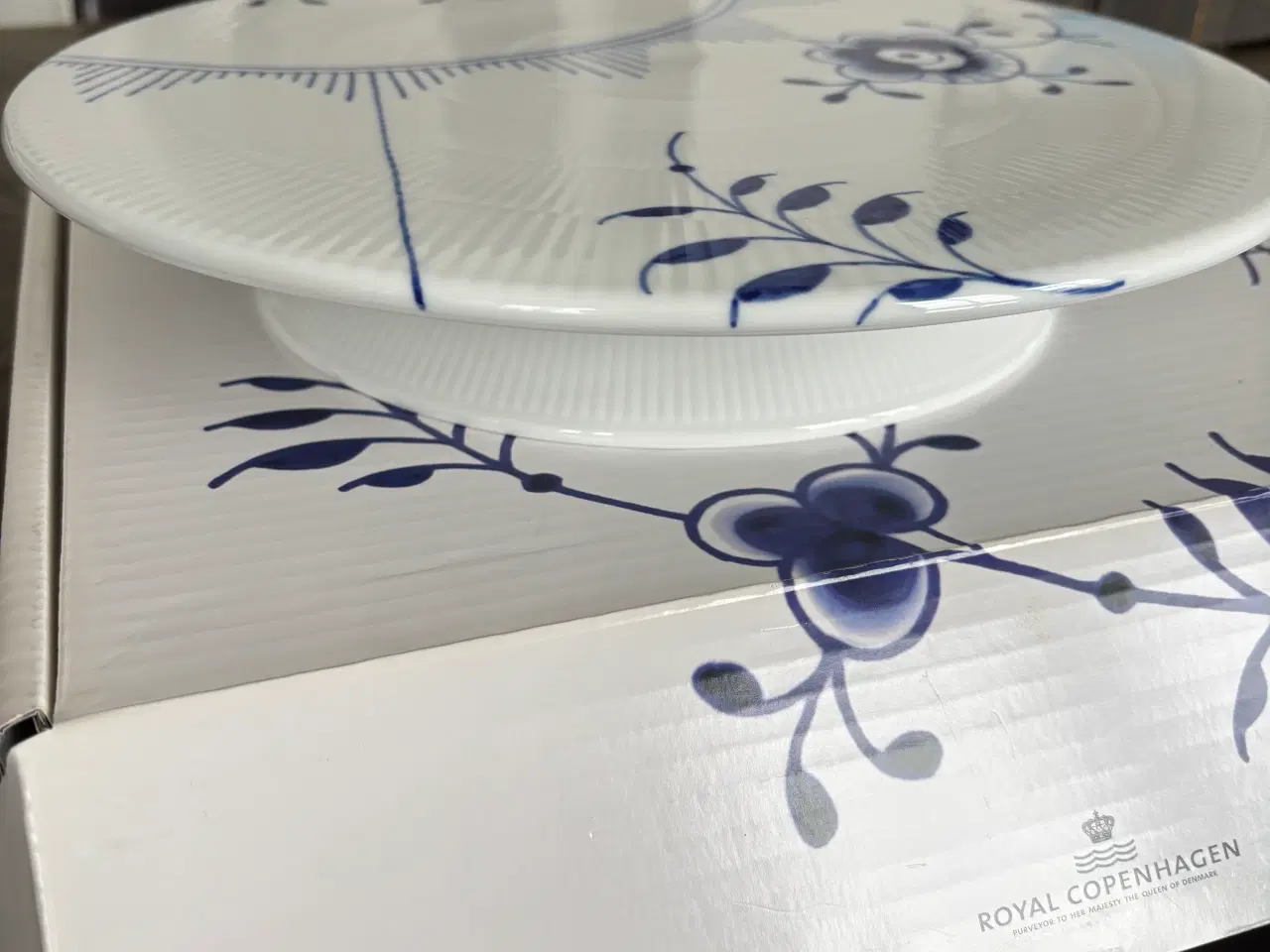 Billede 1 - Royal Copenhagen Blå Mega lagkagefad