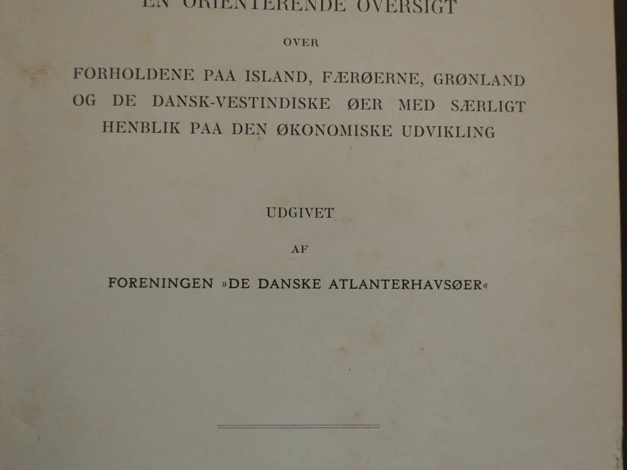 Billede 3 - de danske atlanterhavsøer en orienterede oversigt,