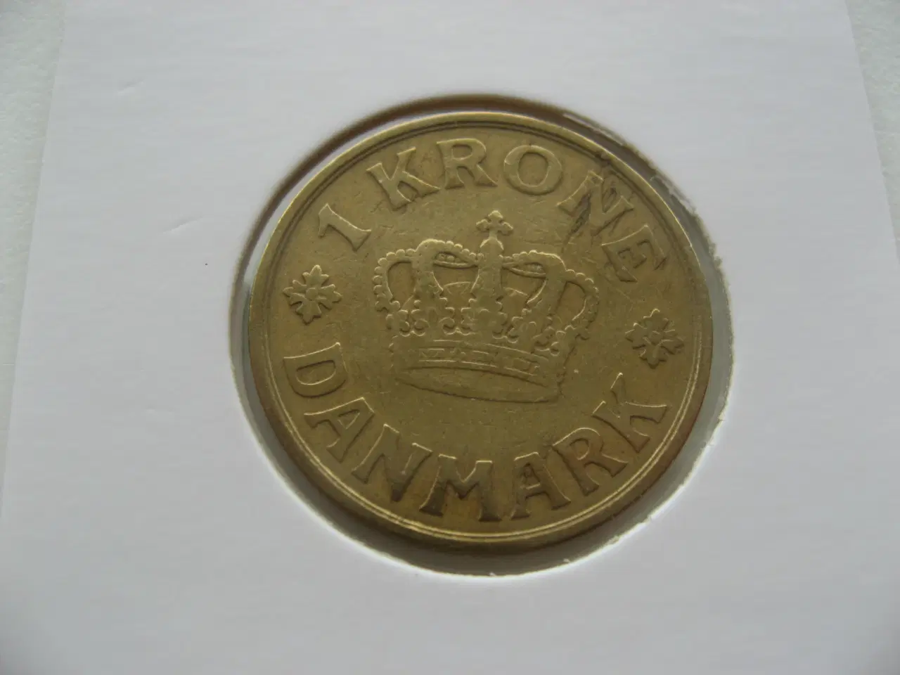 Billede 2 - Pæn gul 1 kr 1924, den super svære i Hartberger