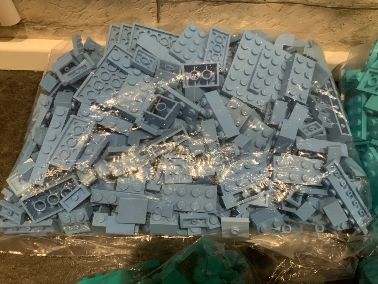 Billede 2 - 6 slags blå legoklodser