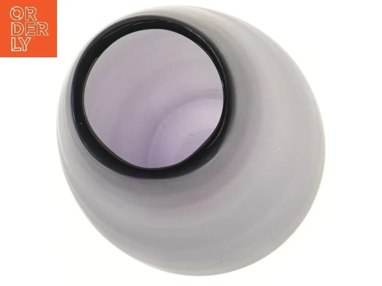 Billede 3 - Stor lavendelfarvet gulvvase - glas (str. 35 cm)