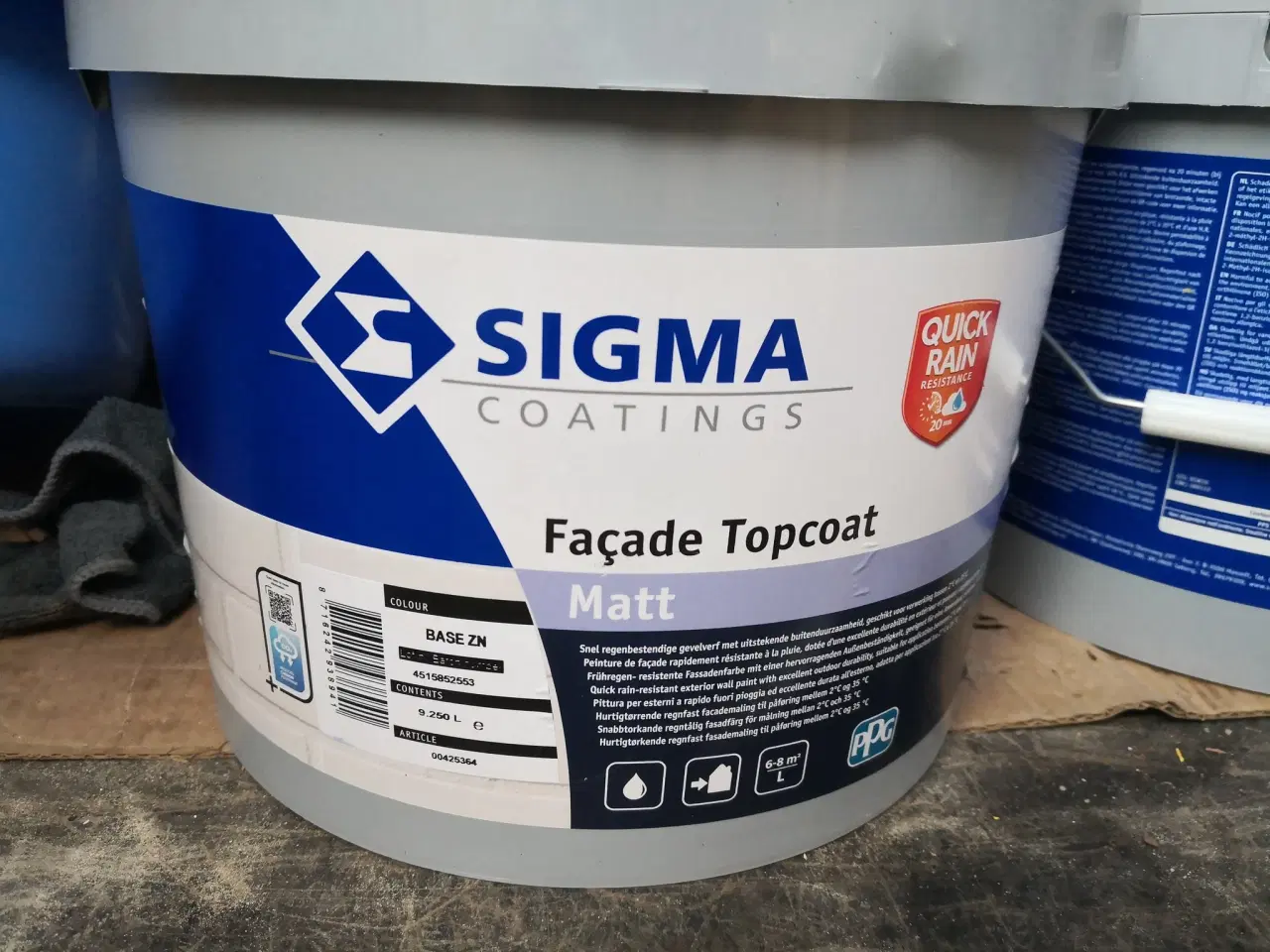 Billede 2 - Sigma fasade topcoat mat i gul