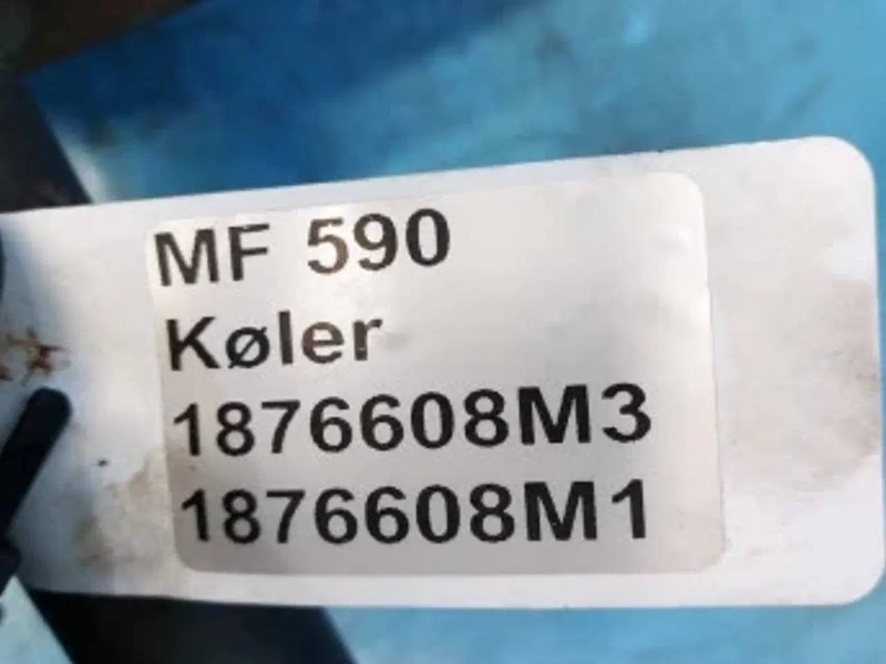 Billede 2 - Massey Ferguson 590 Køler 1876608M3