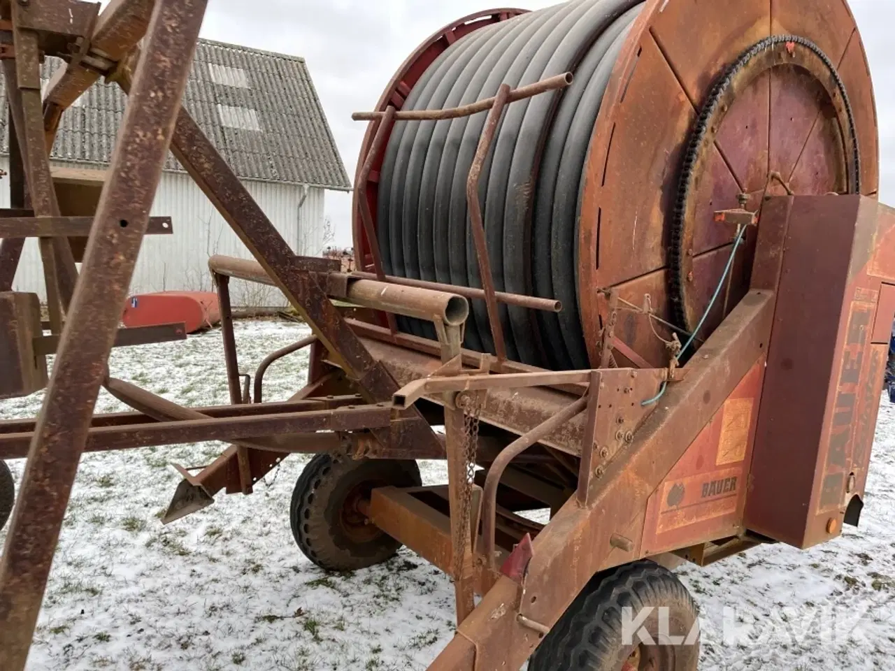 Billede 12 - Vandingsmaskine Bauer Rsinstar 90 tk 240 meter slange-indtræk