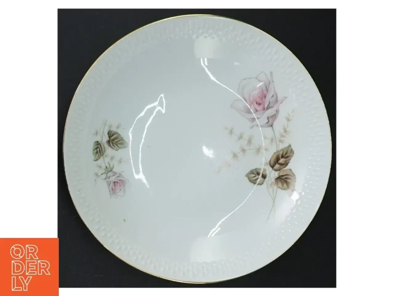 Billede 4 - Blomsterdekoreret porcelænsskål fra Edelstein (str. 22 cm)
