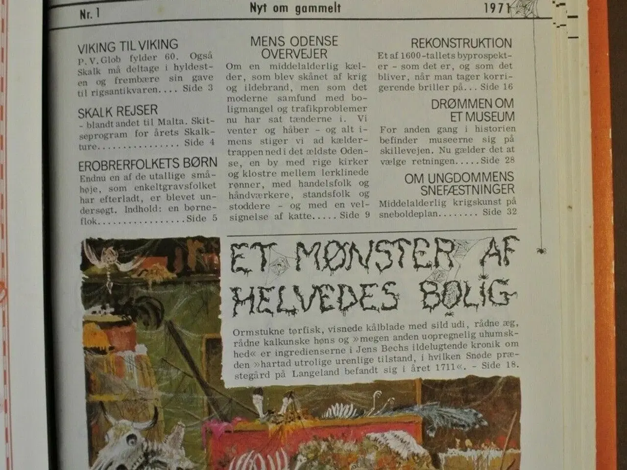 Billede 2 - skalk nr. 1-6 1971 i samlemappe, emne: historie og
