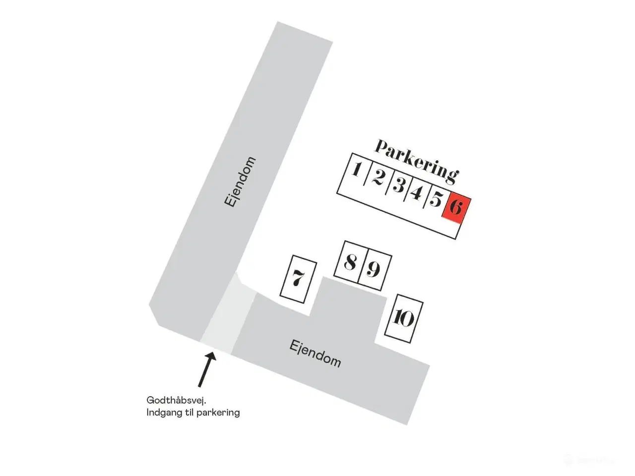 Billede 21 - P-plads 8 på Godthåbsvej 8