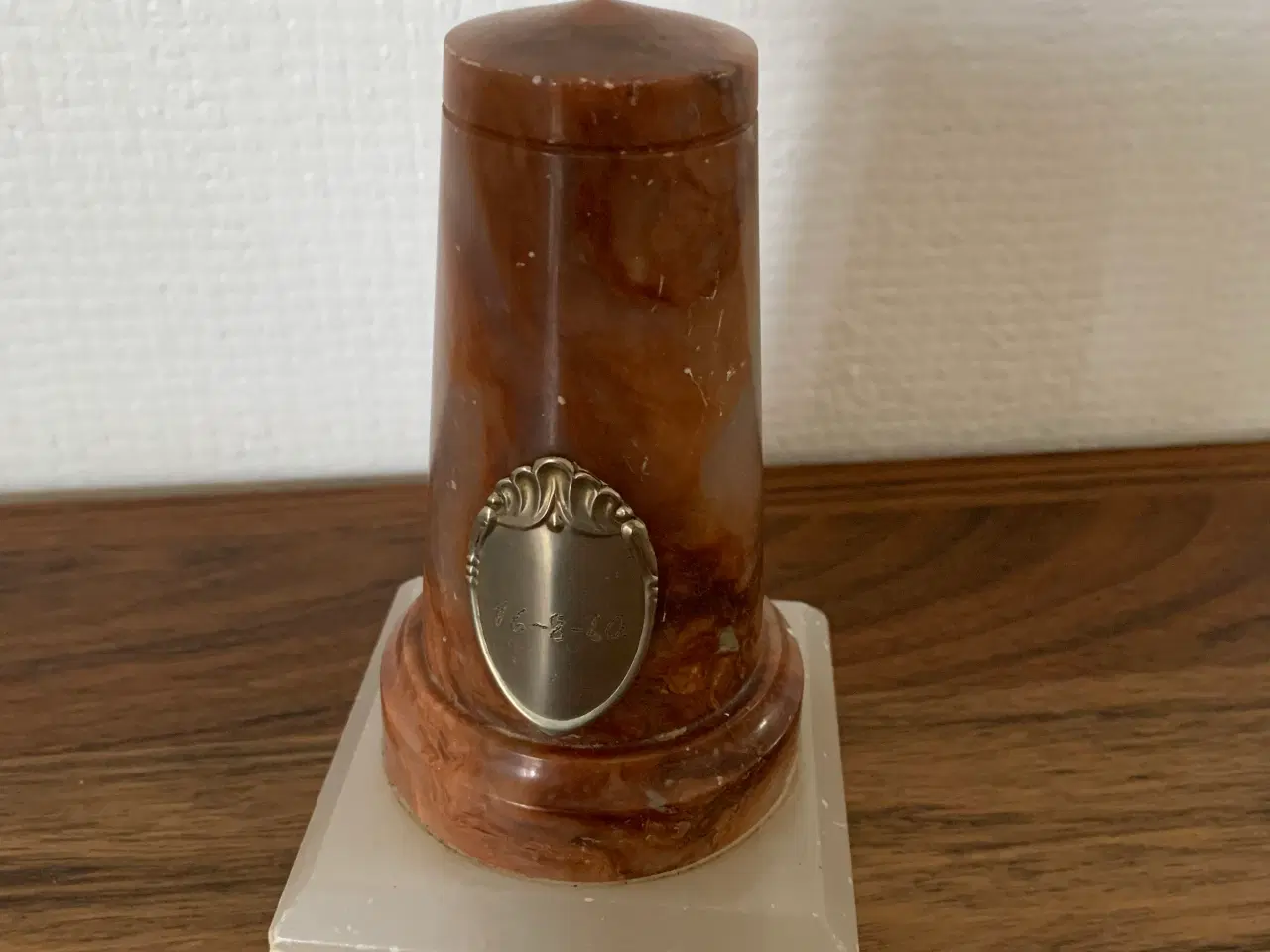 Billede 4 - RETRO stålfade, ravfarvet porcelæn mm