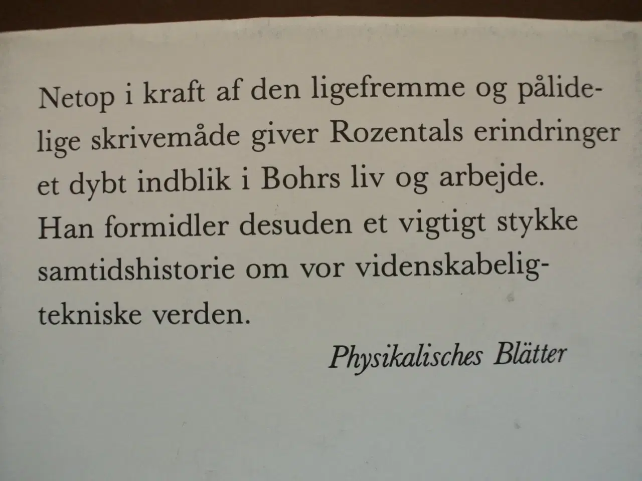 Billede 3 - niels bohr - erindringer om et samarbejde, af stef
