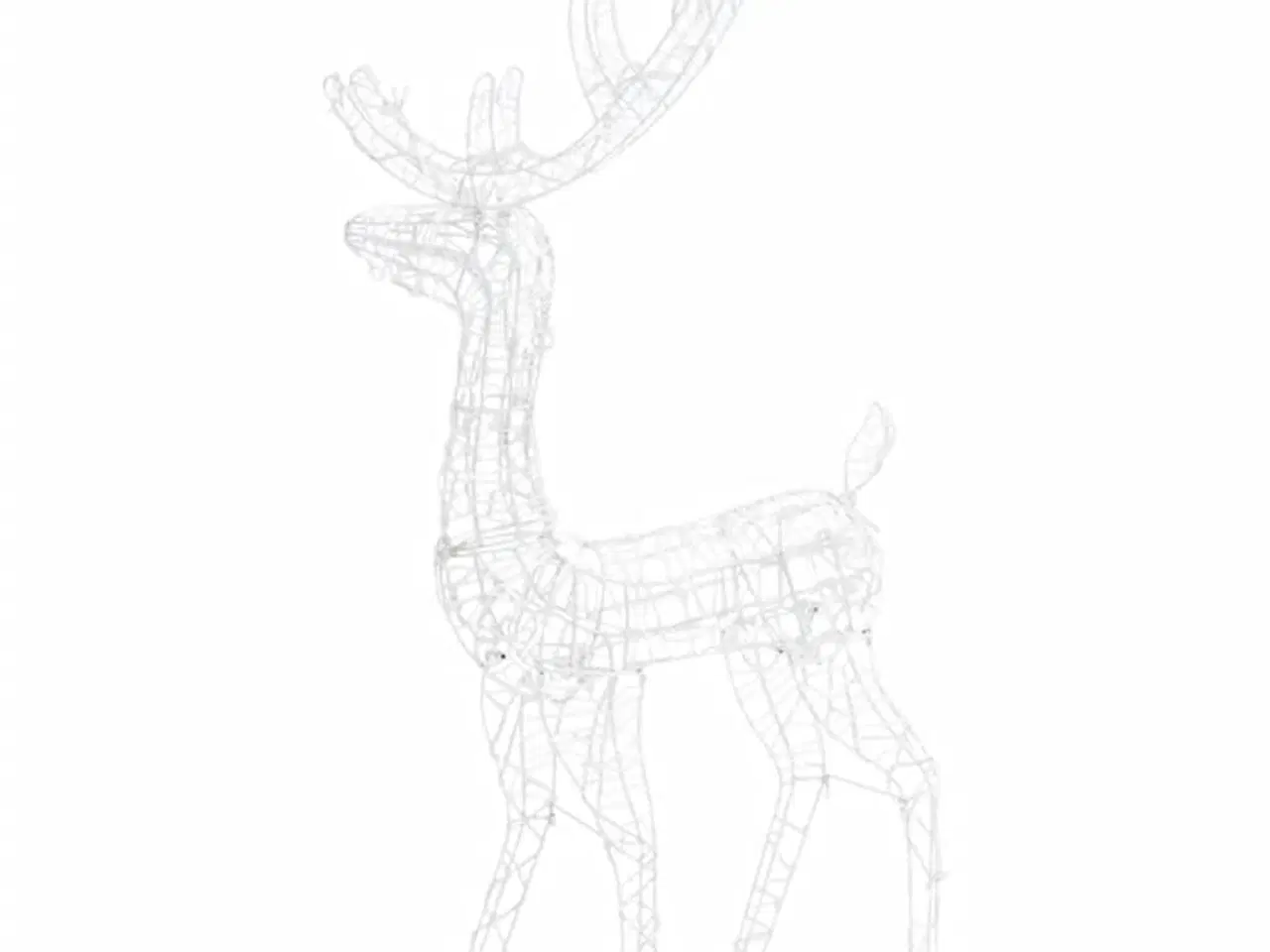 Billede 6 - Juledekoration rensdyrfamilie 300 LED'er akryl varm hvid