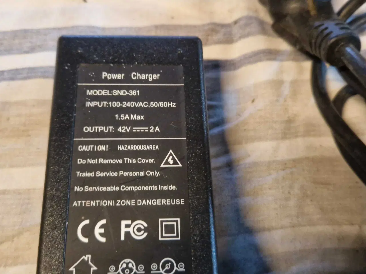 Billede 7 - Elcykel lader 36v