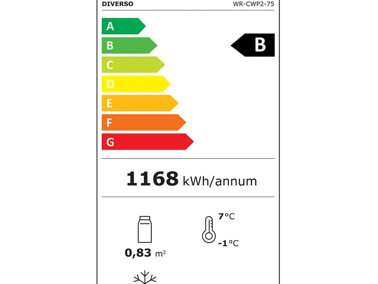 Billede 2 - Vinkøleskab 460 Liter (sort) – med 2 glasdøre