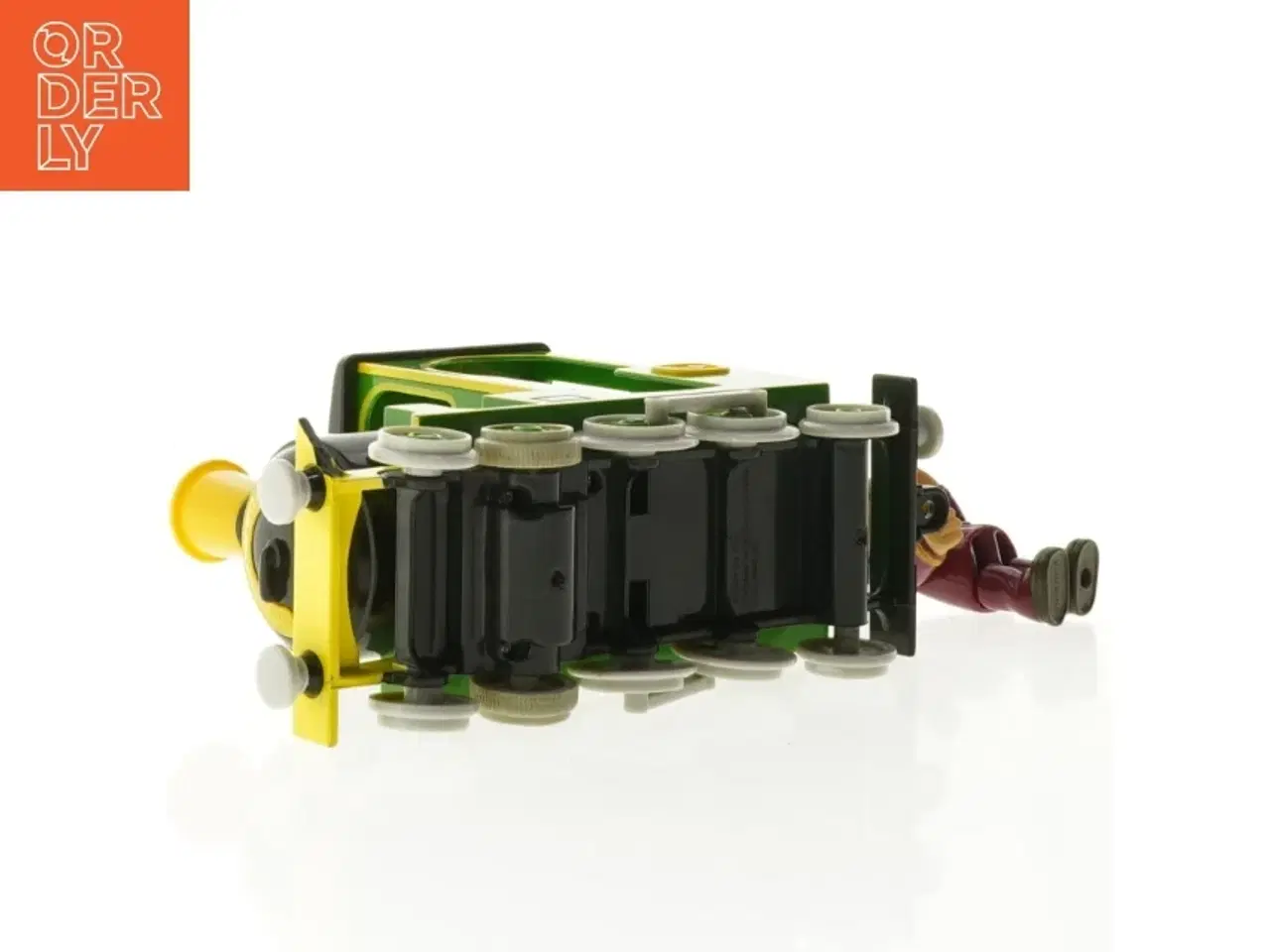 Billede 6 - Grønt legetøjstog med figur (str. 21 x 14 x 7 cm)