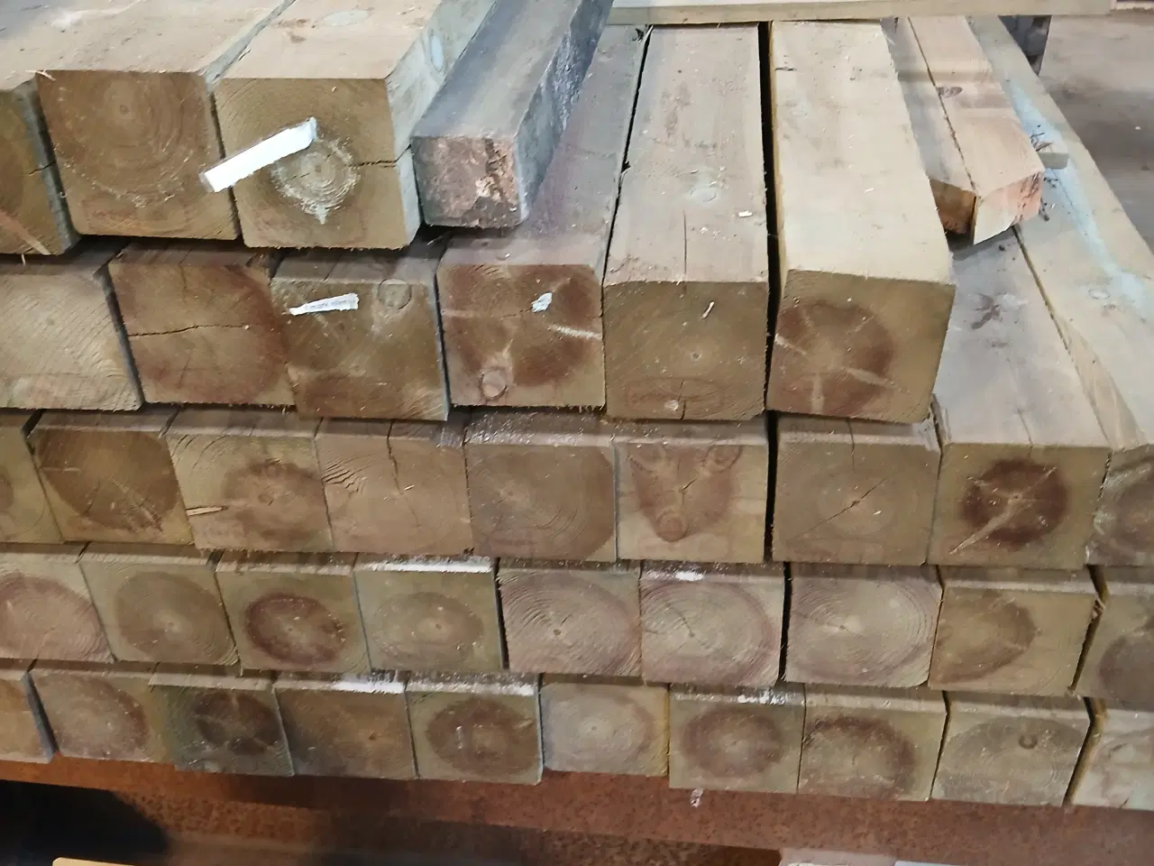 Billede 1 - Trykimprægneret stolper 97×97