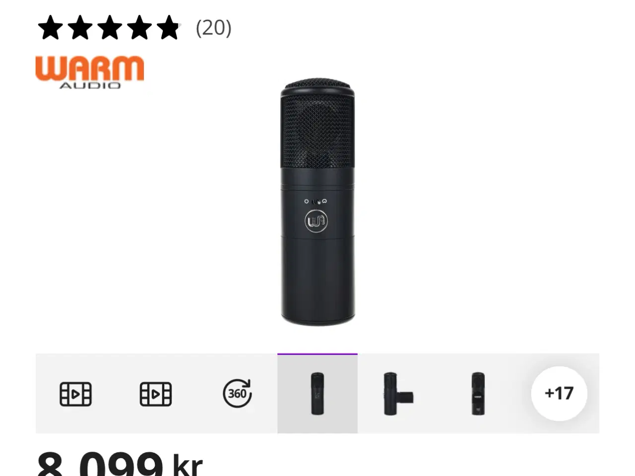 Billede 1 - Studie mikrofon warm audio wa 8000