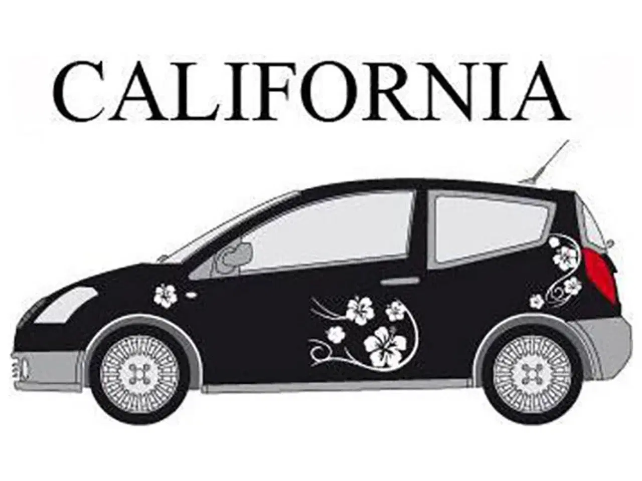 Billede 1 - Car deco "california" - hvid