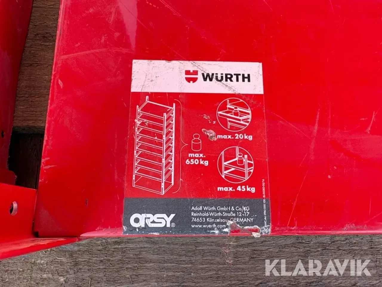 Billede 3 - Metalreoler Würth 4 styk