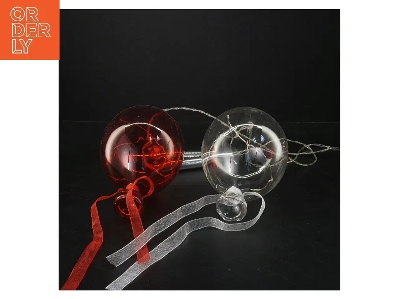 Billede 2 - Balloner i glas med LED-lys (str. 16 cm)