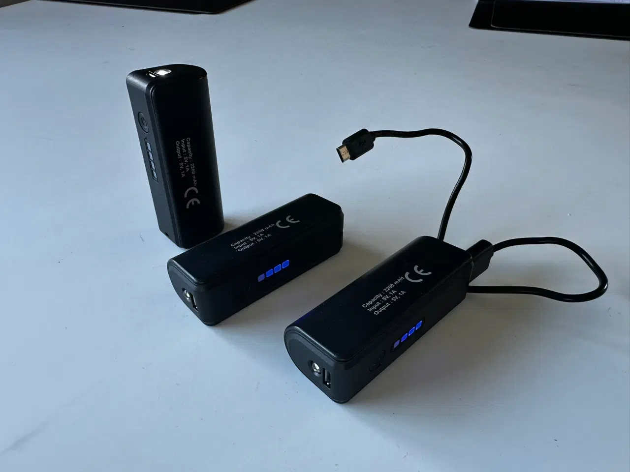 Billede 6 - Powerbank, 2200 mah. med LED lommelygte - 3 stk. f
