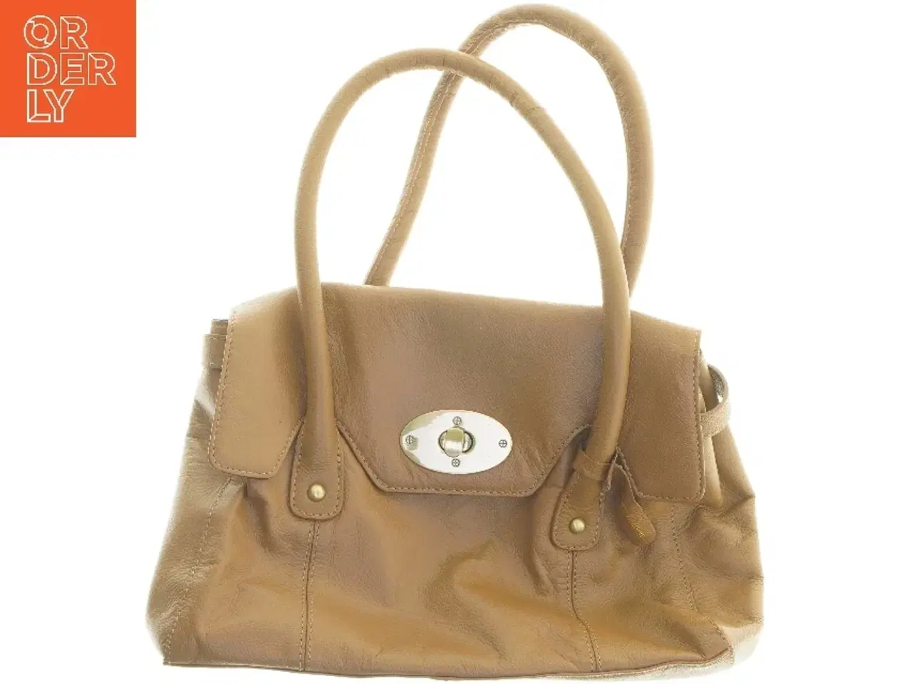 Billede 1 - Brun håndtaske (str. 38,5x23 cm)