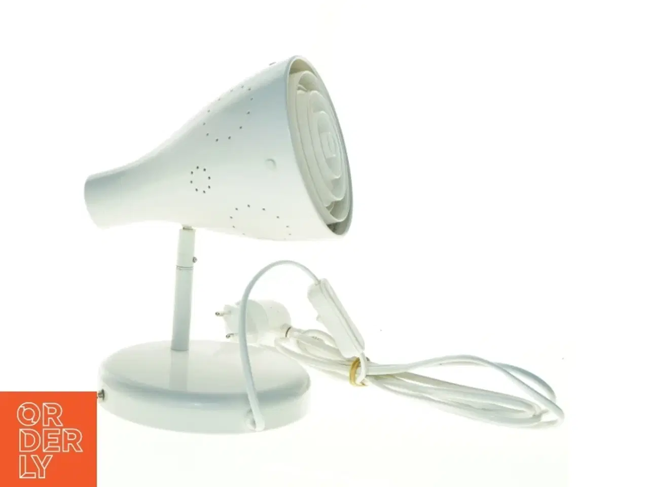 Billede 1 - Hvid bordlampe (str. 20 x 17 25 cm)