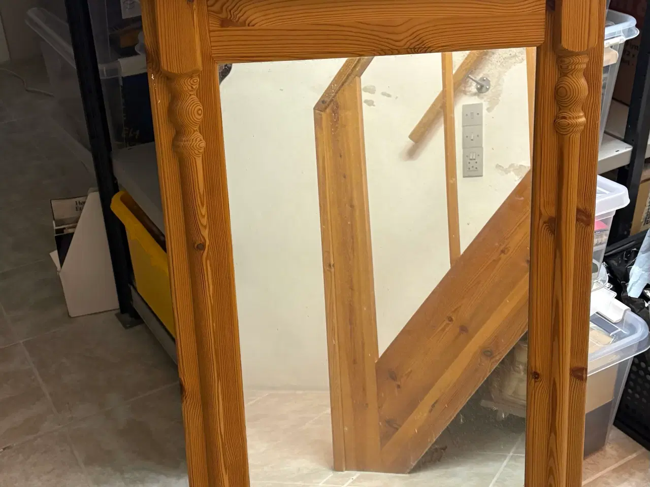 Billede 1 - Spejl 60x100 cm fyr med udsmykning 