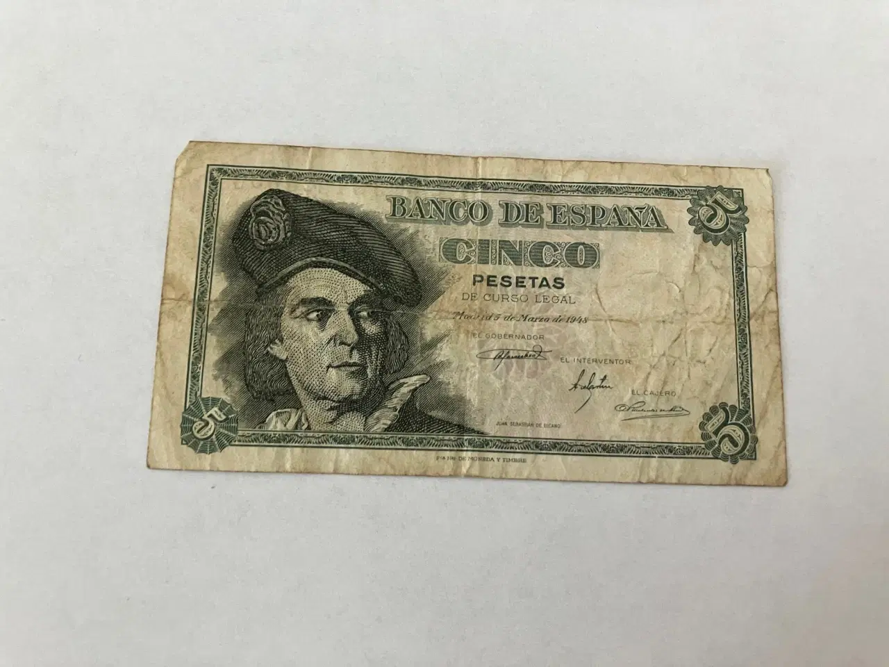 Billede 1 - 5 Pesetas Spain 1948