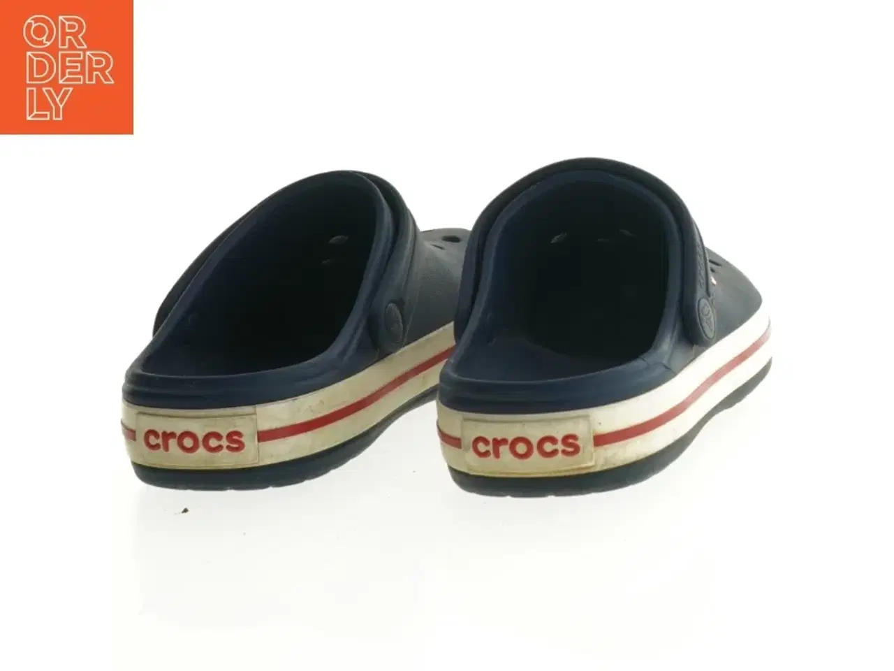 Billede 2 - Brugte navyblå Crocs med rød hvid kant fra Crocs (str. 2)