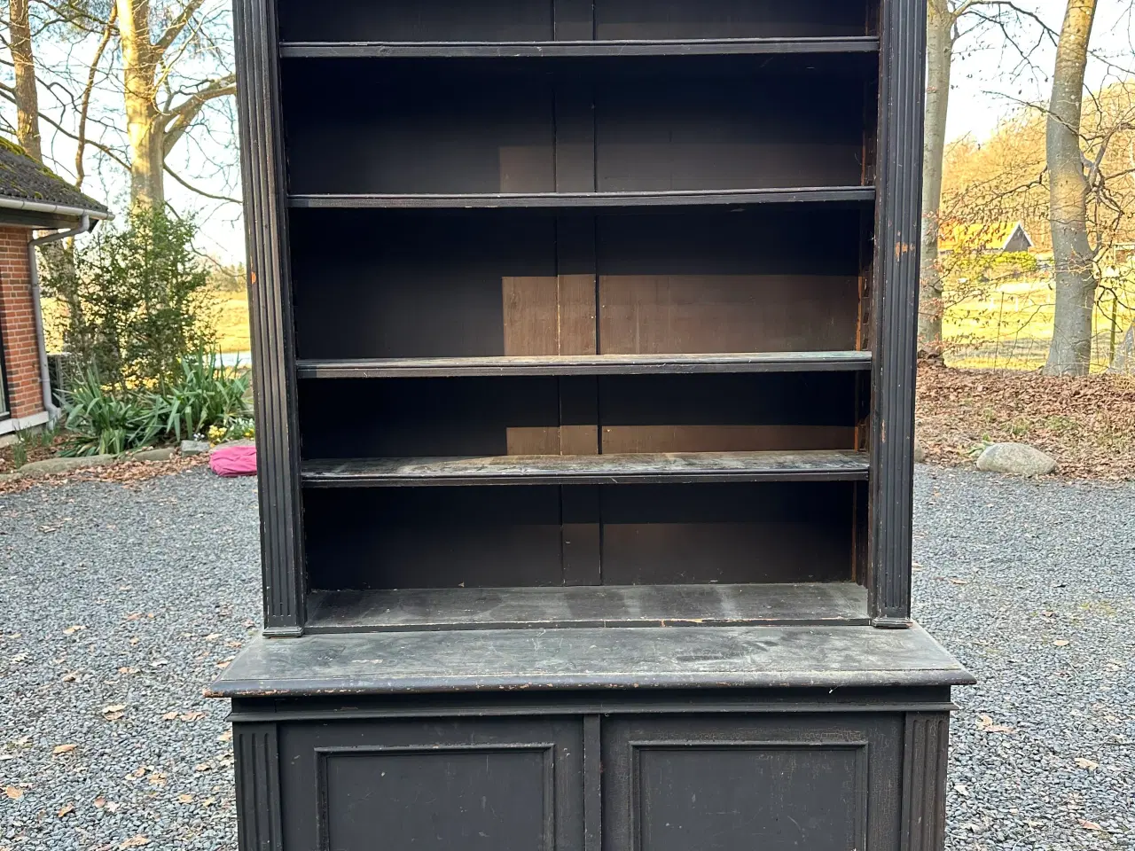 Billede 1 - Skænk med overdel reol sort træ