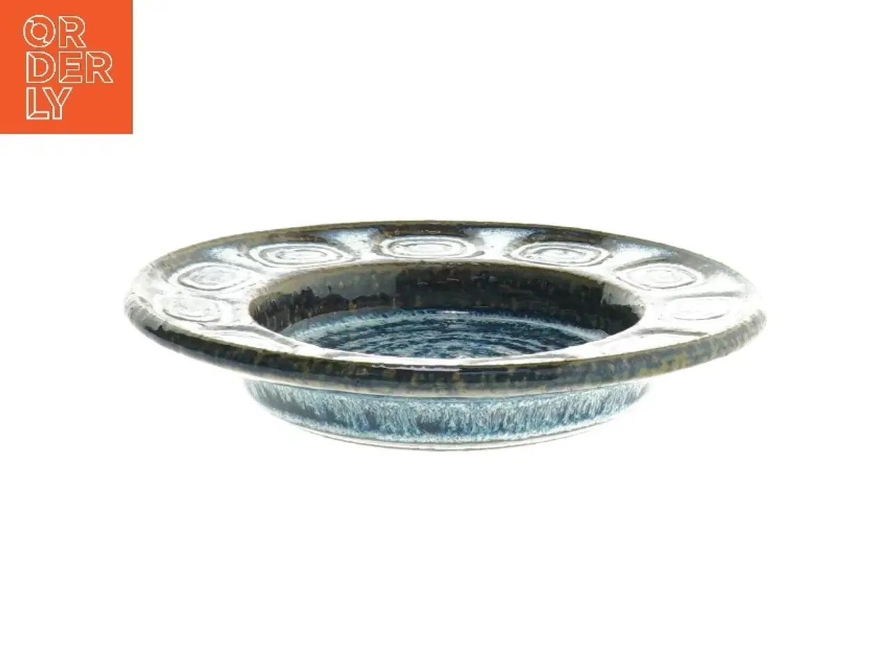 Billede 2 - Keramik tallerken med mønster (str. Ø 15 cm)