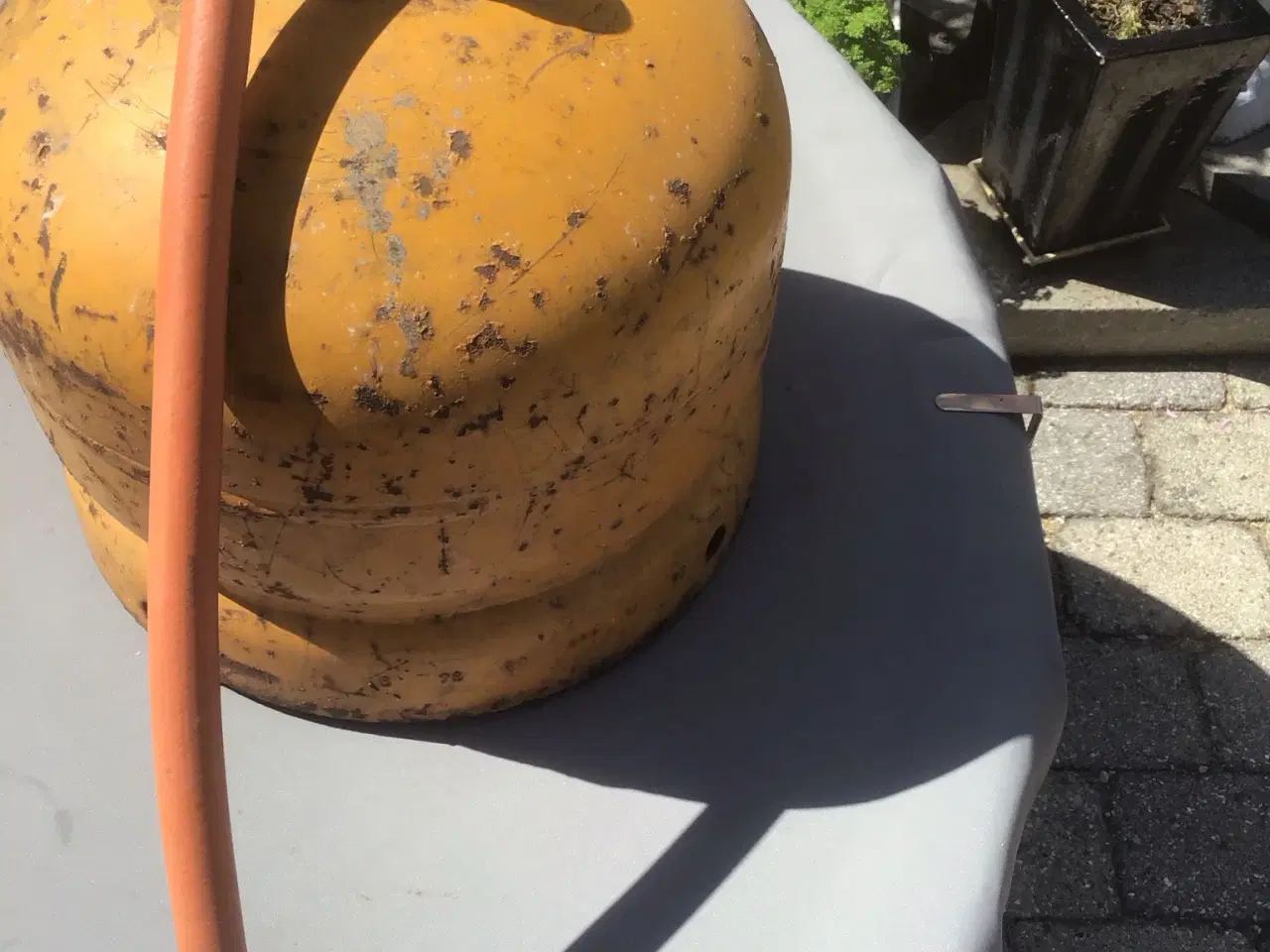Billede 1 - Gasflaske på 5 KG Med Regulator og Slange.