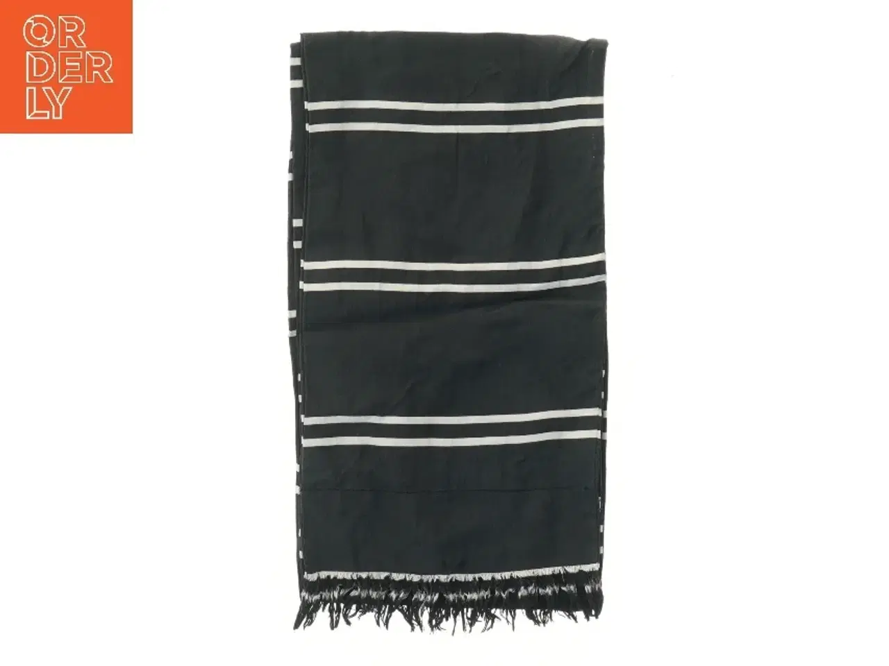 Billede 1 - Sort Silke Tørklæde (str. 18,5x140 cm)