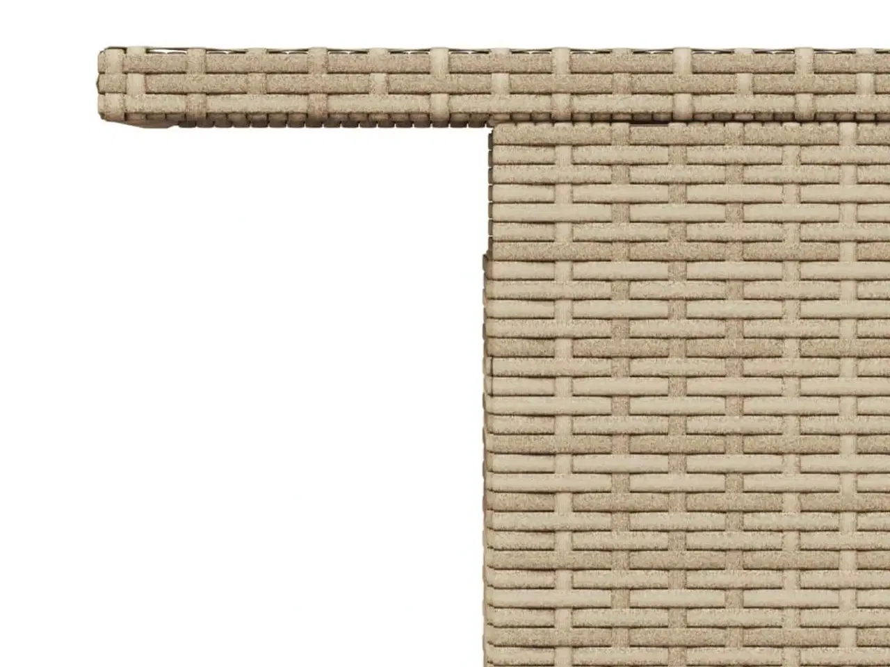 Billede 9 - Havebord 100x55x73 cm polyrattan og akacietræ beige